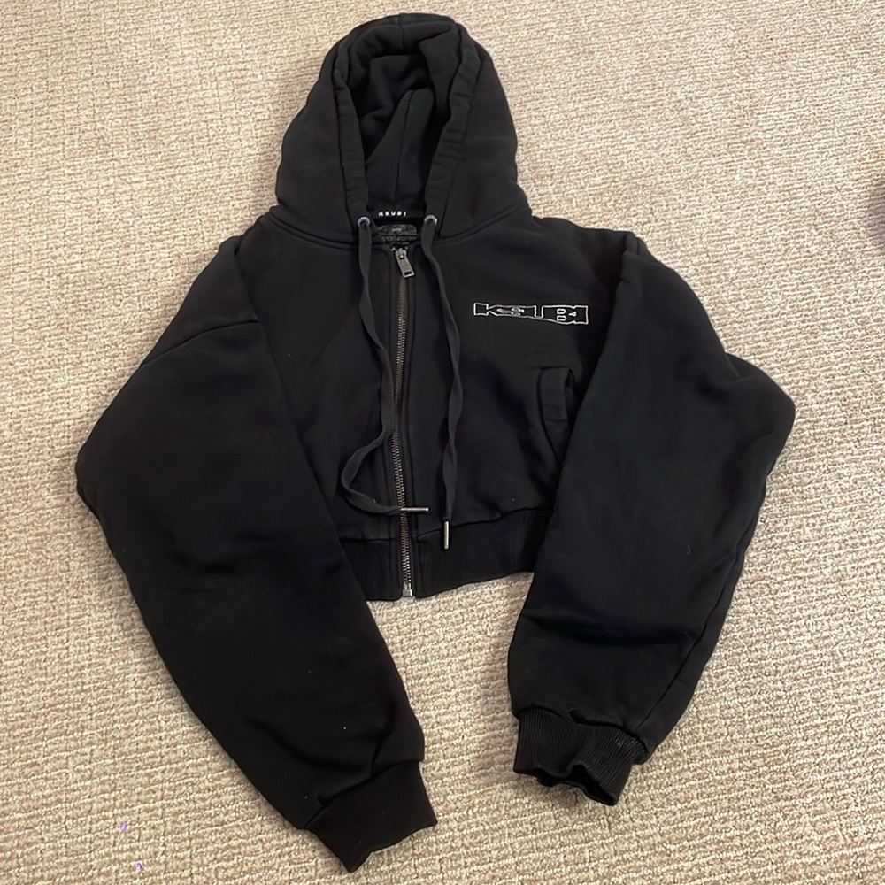 Ksubi black cropped sweatshirt